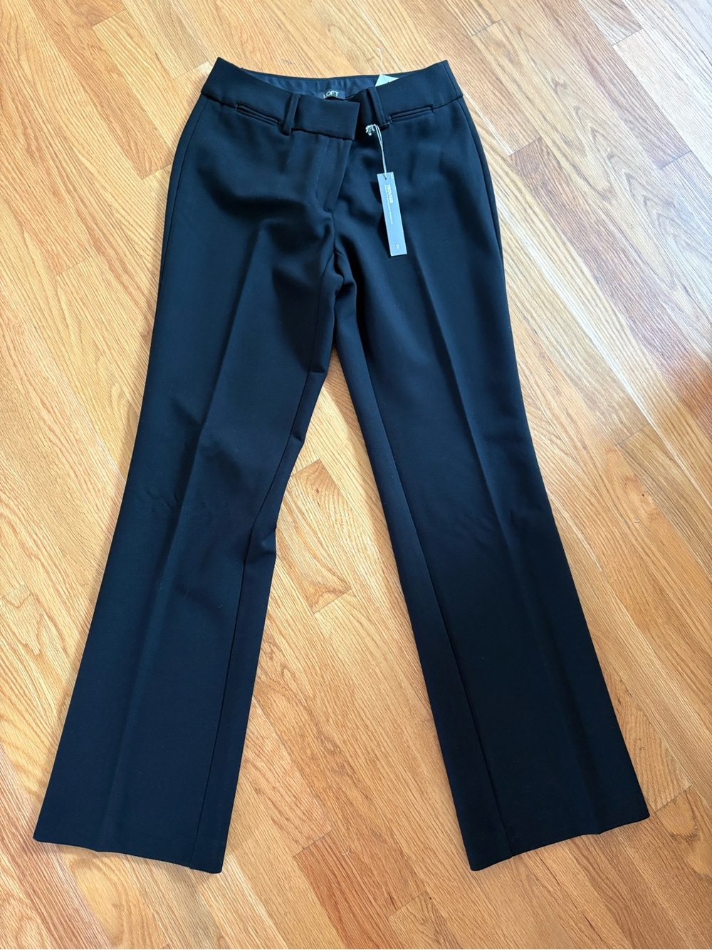 NWT Anne Taylor Women's Black Dress Pants - Classic Straight Leg